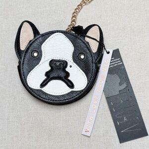 Violet Ray Boston Terrier Coin Purse Bag Charm NWT